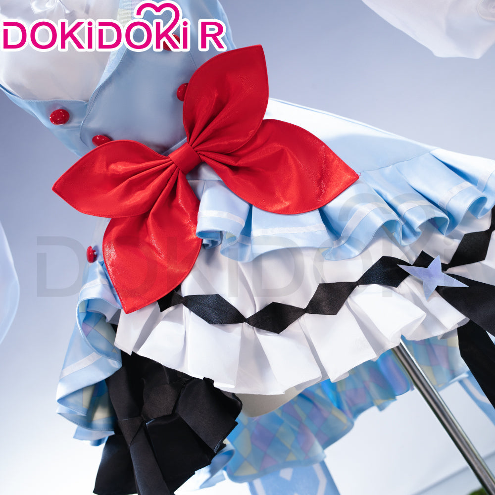 【Size S-2XL】DokiDoki-R Anime Cosplay Costume Summer Outfit Blue Dress Cute