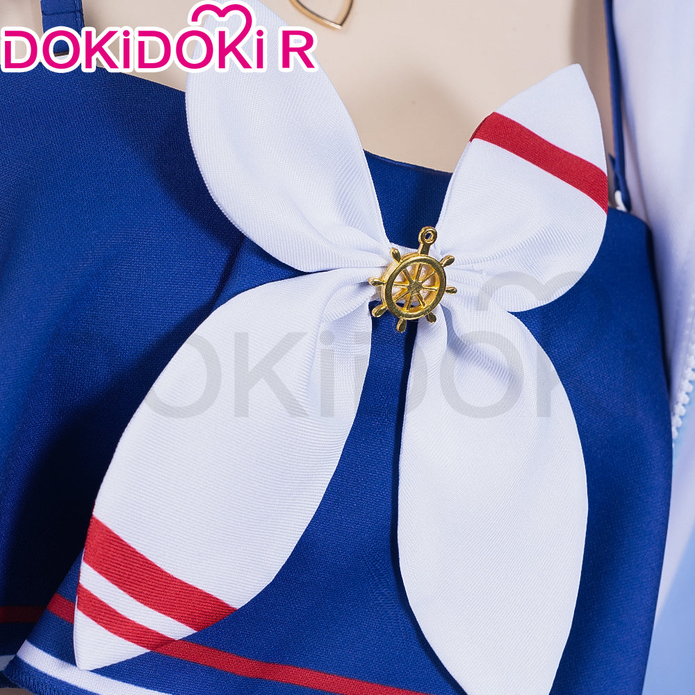 【Size S-2XL】DokiDoki-R Anime Game Cosplay Costume Summer Outfit Cute