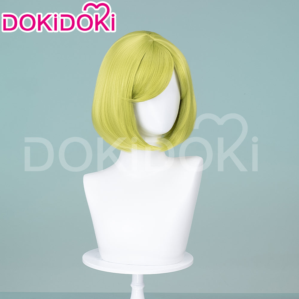 【Ready For Ship】DokiDoki Anime Witch Hat Atelier Cosplay Coco Cosplay Wig Short Straight Green