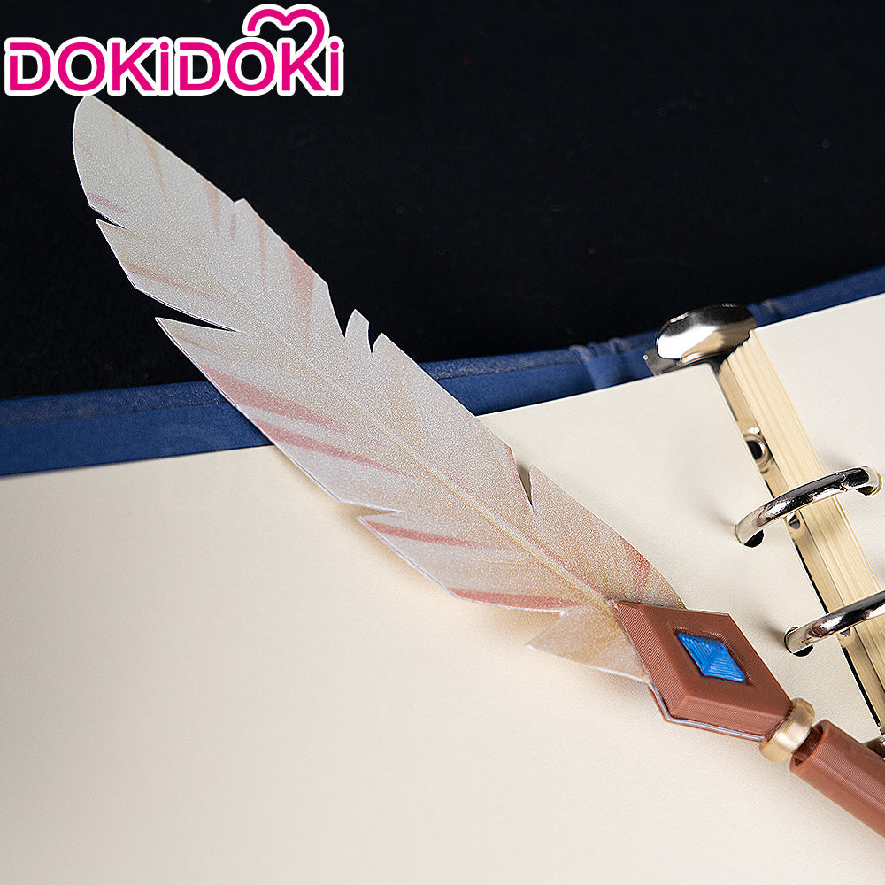 DokiDoki Game Genshin Impact Cosplay Nicole Reeyn Prop Diary " N " Song of the Welkin Moon