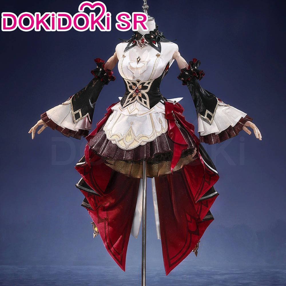 【Size S-3XL】DokiDoki-SR Game Genshin Impact Cosplay Sandrone Costume Marionette Gacha Banner Image Halloween