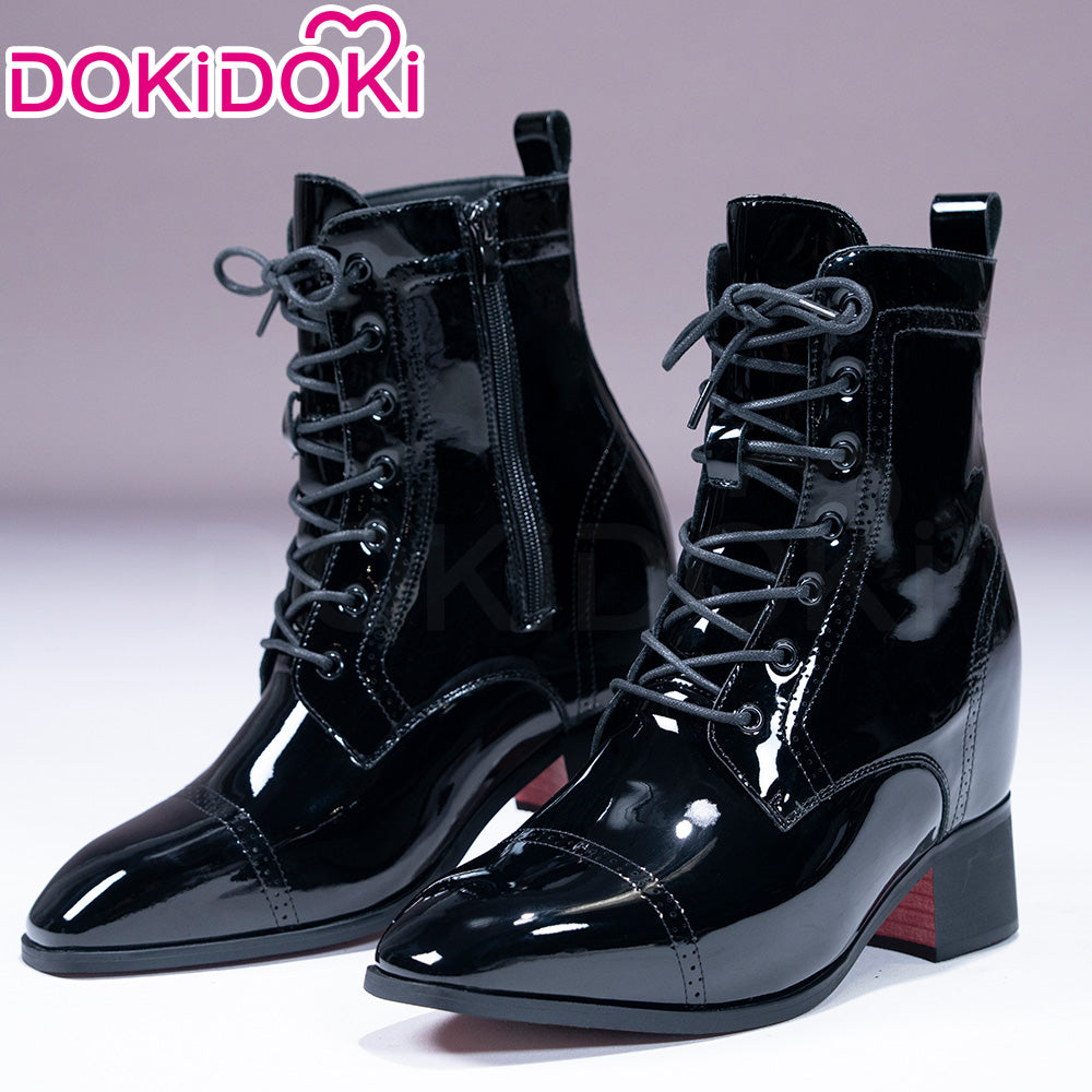 【13.5CM】DokiDoki Height Increasing Shoes / Elevator Shoes Red Sole Bottom Leather Shoes