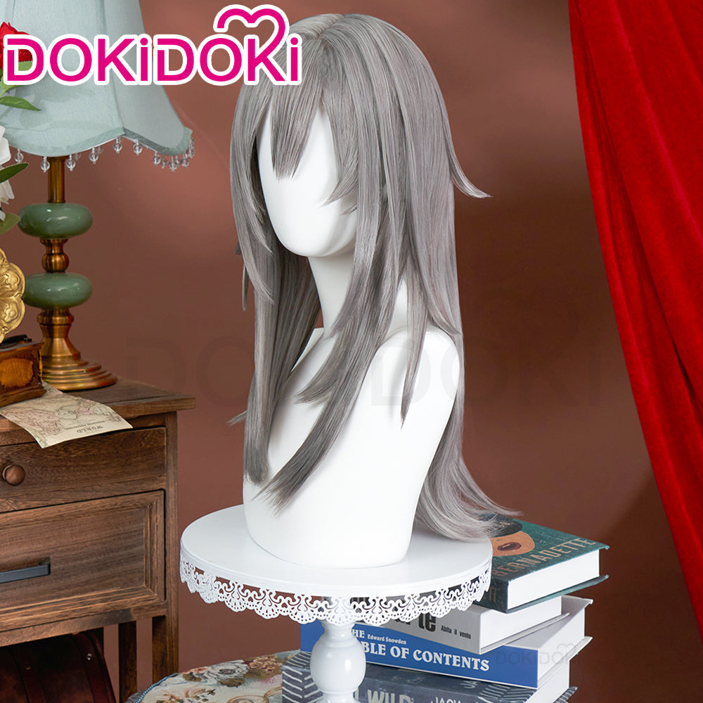 【US/EU LOCAL SHIPPING 】DokiDoki Game Honkai: Star Rail Cosplay Heroine Stelle Cosplay Wig  Long Grey Trailblazer