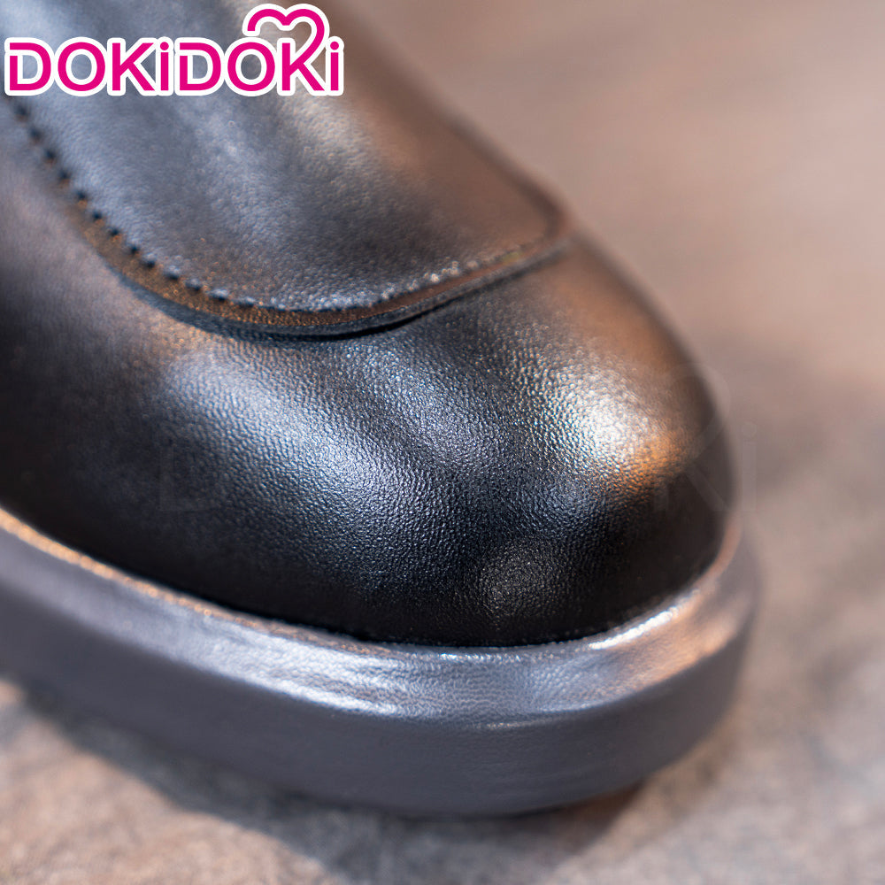 DokiDoki Anime GACHIAKUTA Cosplay Rudo Shoes Black Leather Boots