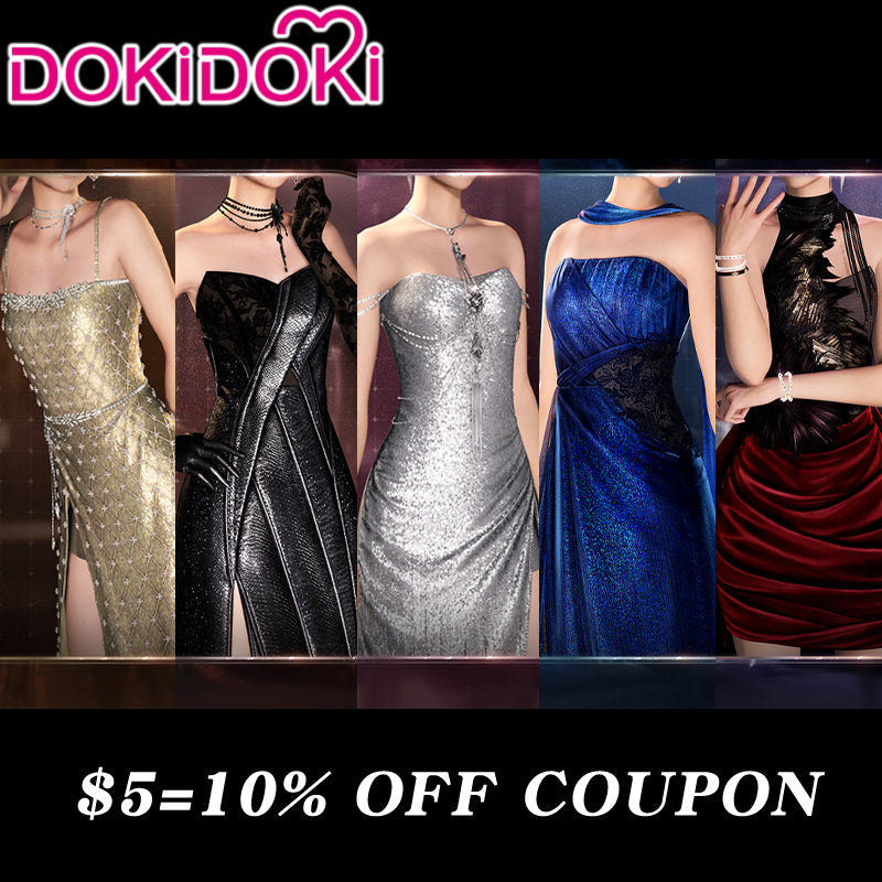 【POLL】$5 Deposit =10% OFF Coupon Love And Deepspace Cosplay Protagonist MC Brandied Cherry / Satin Blue Reverie / Shimmering Whispers / Deepest Night / A Heart's Promise Costume DokiDoki