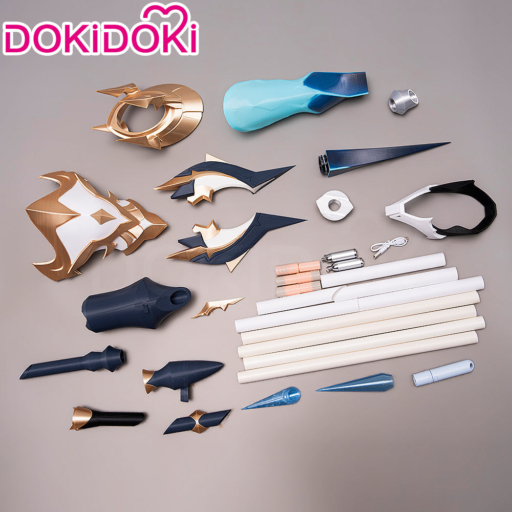 【Glowing】DokiDoki Game Genshin Impact Cosplay Lohen Prop Disaster and Remorse Spear