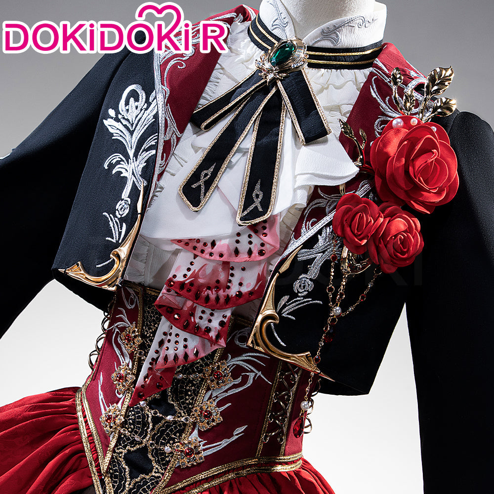 【Partially In Stock】【Size S-2XL】DokiDoki-R Game Love And Deepspace Cosplay Protagonist MC Silverwing Fiend Costume Crimson Feast Sylus
