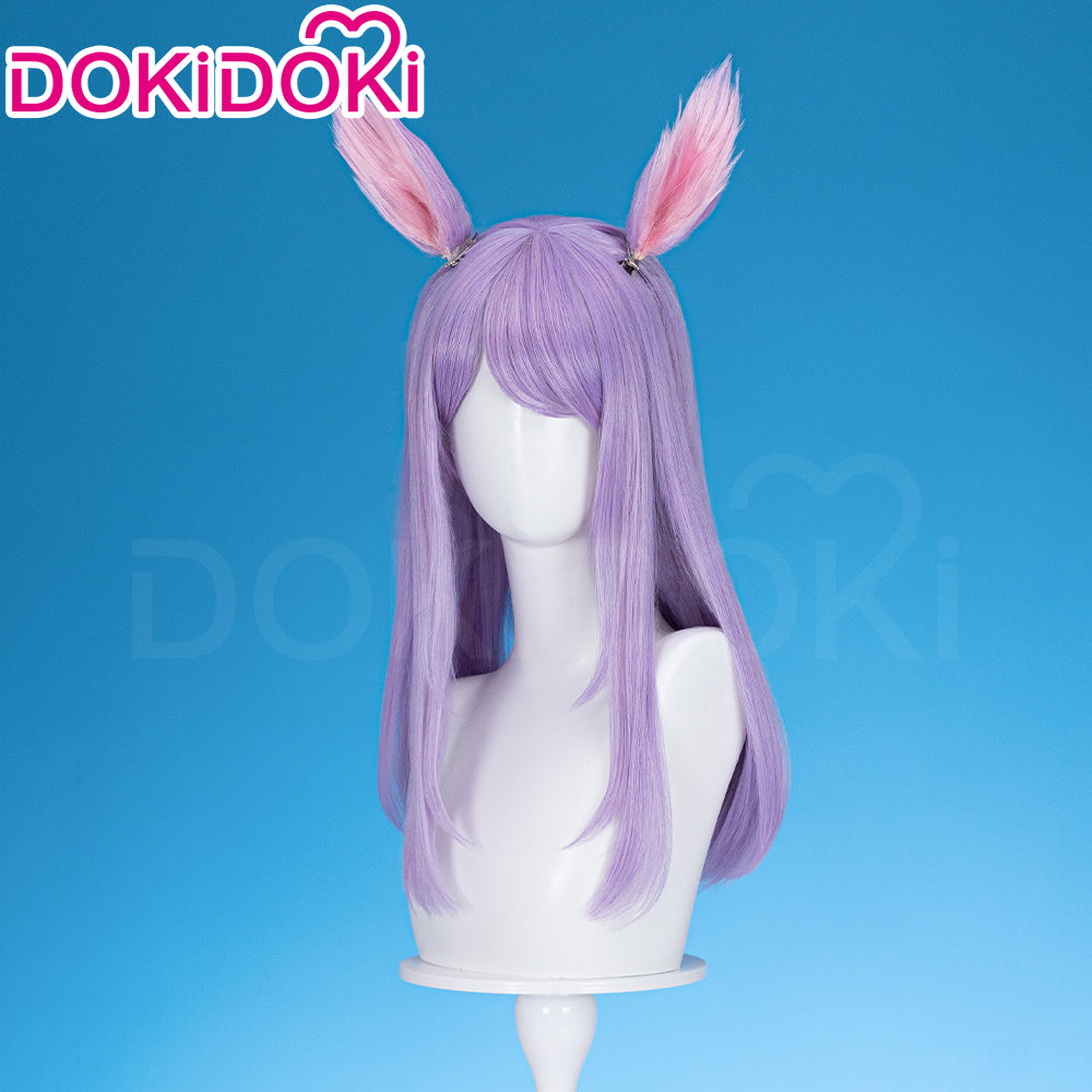【Ready For Ship】DokiDoki Game Cosplay  Wig Long Straight Purple Hair