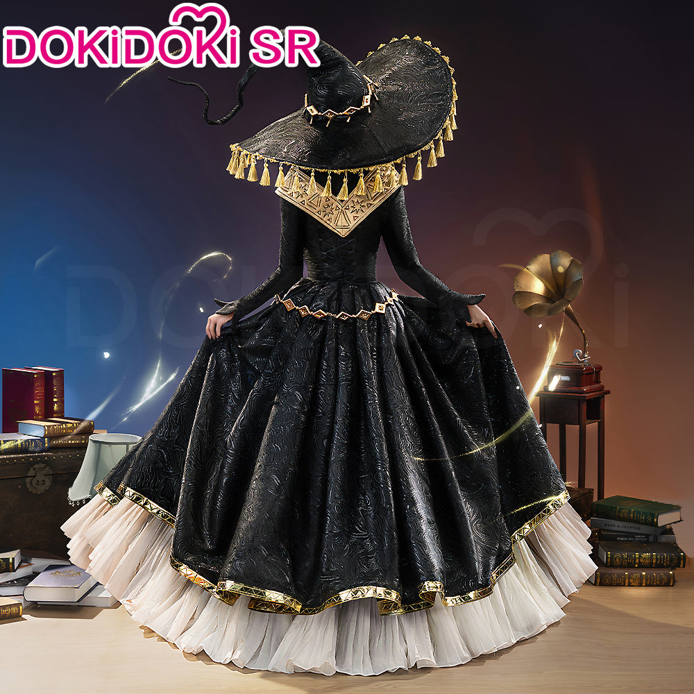 【Size S-3XL】DokiDoki-SR Manga Anime Witch Hat Atelier Cosplay Brimhat Coco Costume Black Dress With Hat Halloween Coco Brimmed Hat