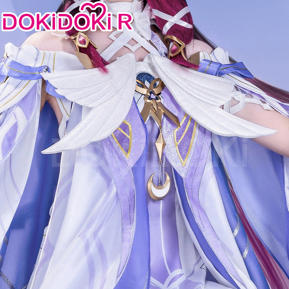 【US/EU LOCAL SHIPPING 】【Size S-3XL】DokiDoki-R Game Genshin Impact Cosplay Columbina Costume Moon Maiden Song of the Welkin Moon NodKrai Nod Krai