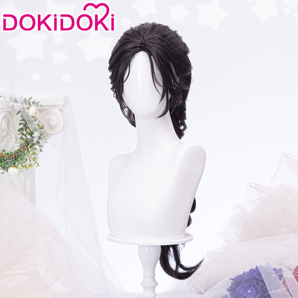 【Partially Ready For Ship】DokiDoki Game Love And Deepspace Cosplay Protagonist MC Wedding Wig / Veil / Headwear Xavier / Sylus / Zayne / Rafayel / Caleb  Black Hair Buns