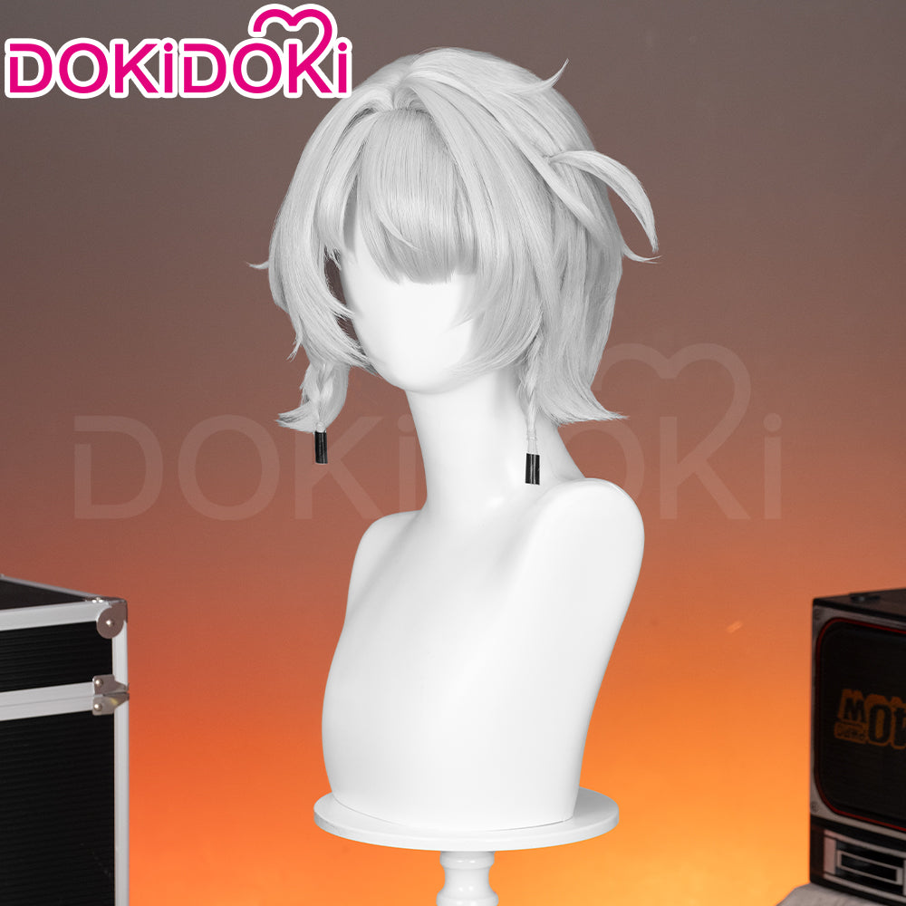 【Ready For Ship】DokiDoki Game Zenless Zone Zero Cosplay Anby SP Demara Cosplay Wig Short Silver ZZZ