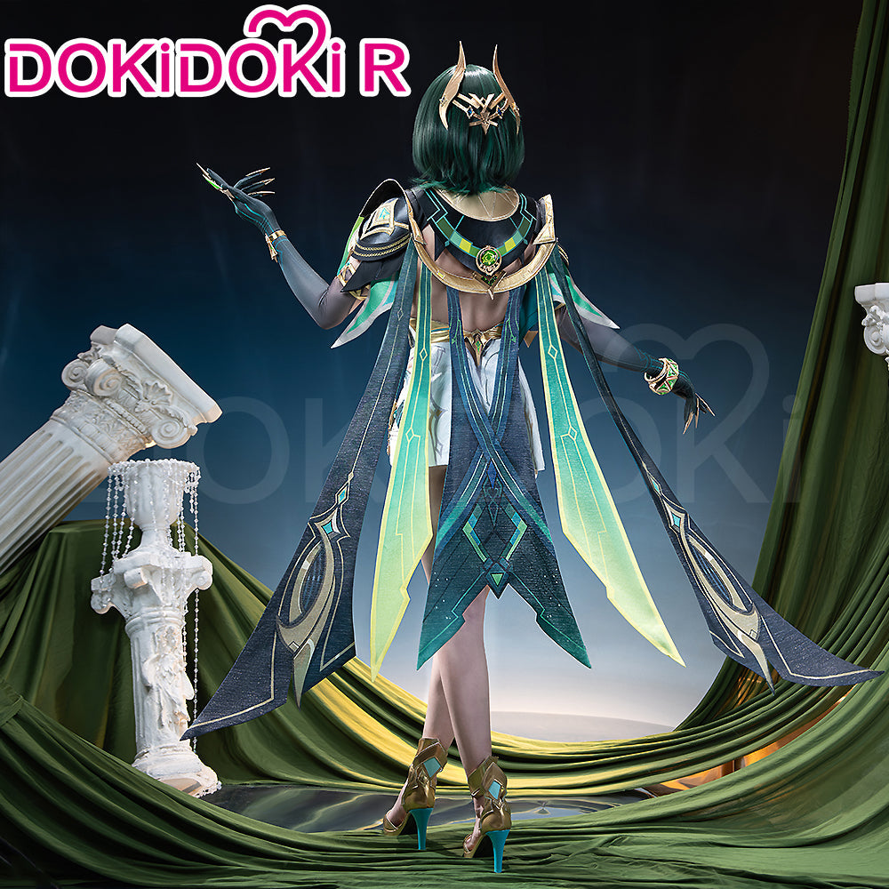 【US Local Shipping】【Size XS-2XL】DokiDoki-R Game Genshin Impact Cosplay Nefer Costume Song of the Welkin Moon Nod Krai