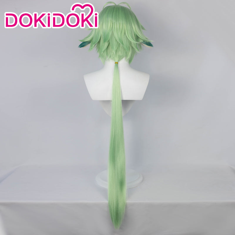 【Ready For Ship】DokiDoki Game Genshin Impact Cosplay  Sucrose   Wig Long Green