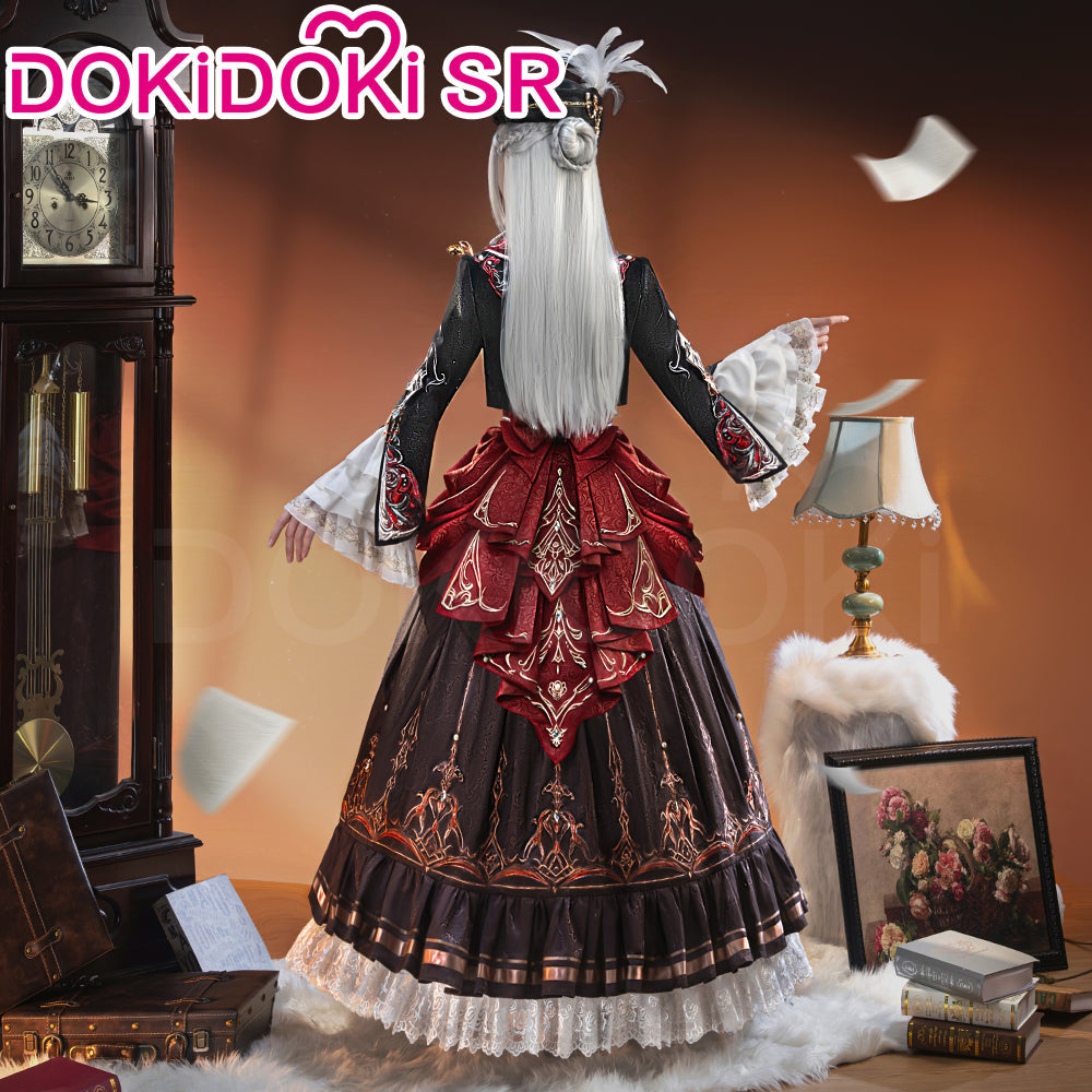 【Size S-4XL】DokiDoki-SR Game Love And Deepspace Cosplay Protagonist MC Crimson Rapture Costume Silverwing Fiend Crimson Feast Sylus