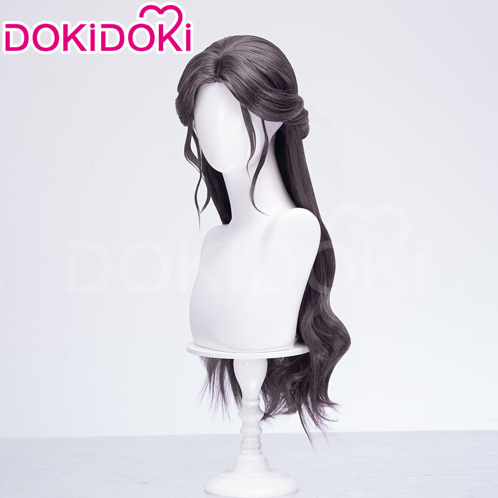 【Ready For Ship】DokiDoki Game Love And Deepspace Cosplay Main Character Lemuria Sea God Wig / Bracelet Long Curly Black Hair MC Submerged Eclipse Rafayel