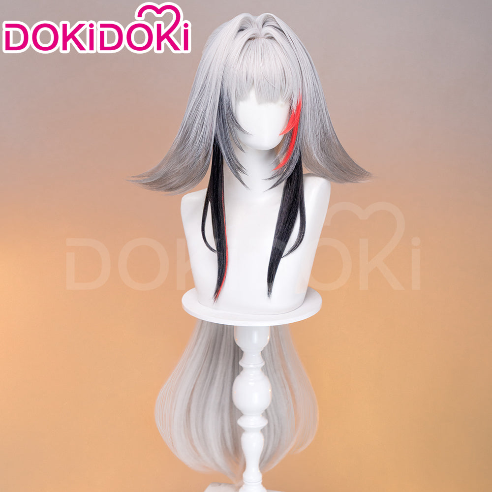 【Ready For Ship】DokiDoki Game Zenless Zone Zero Cosplay Ye Shunguang Wig Long Straight Brown / Grey White Hair ZZZ Ye Shun Guang