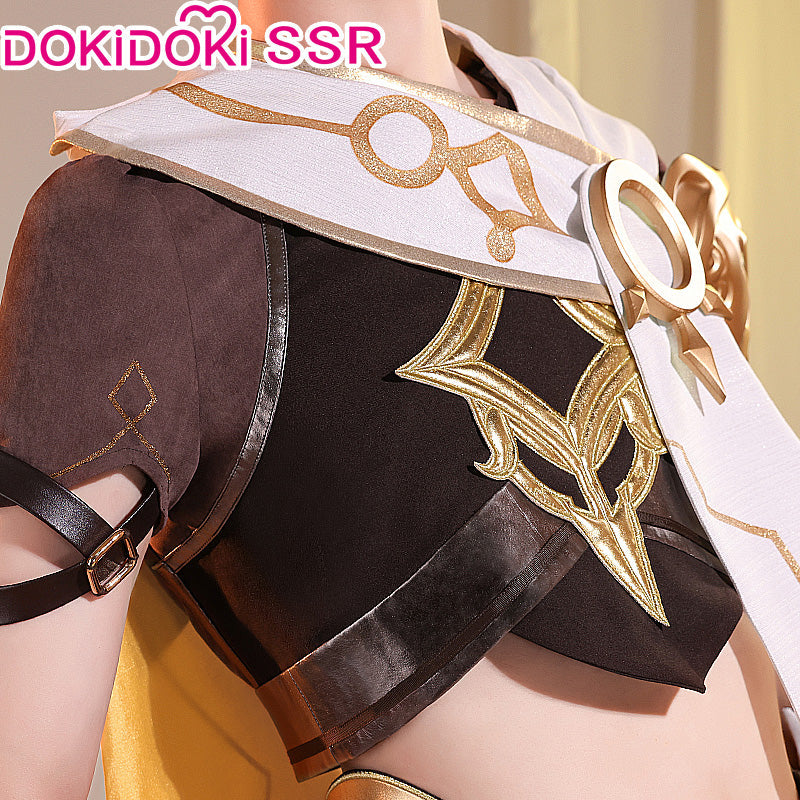 【Ready For Ship】DokiDoki-SSR Game Genshin Impact Cosplay Male Traveler Sora Costume Kong Aether Costume / Shoes