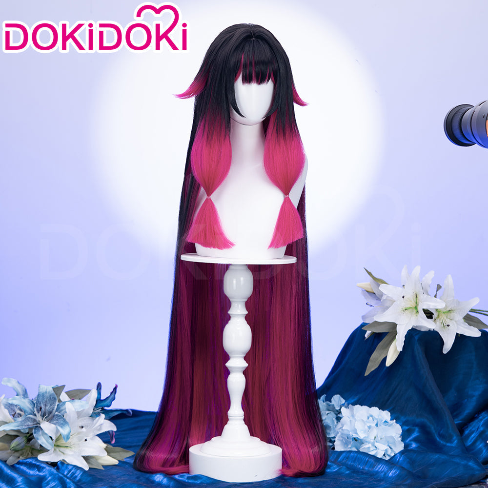 【Partially Ready For Ship】【120CM / 110CM】DokiDoki Game Genshin Impact Fatui Harbinger Cosplay Wig Cosplay Columbina Wig Long Straight