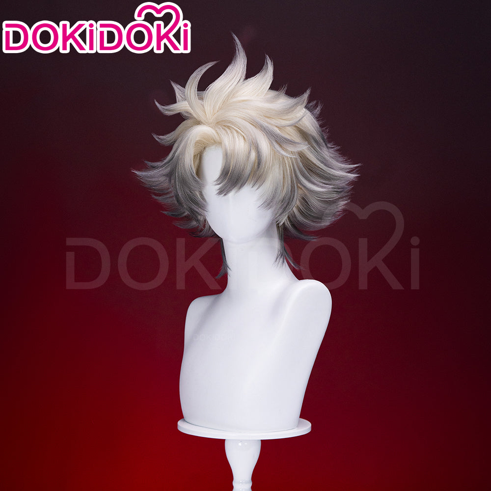 【US LOCAL SHIPPING 】DokiDoki Anime GACHIAKUTA Cosplay Rudo Surebrec Wig Short White Black Hair