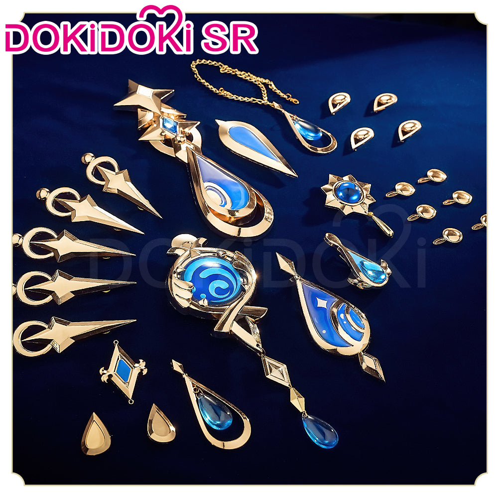 【Ready For Ship】【Size S-2XL】DokiDoki-SR Game Genshin Impact Cosplay Fontaine Furina Costume Dark Furina Focalors Halloween