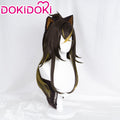【Ready For Ship】DokiDoki Game Genshin Impact Cosplay Dehya Cosplay Wig / Ear Clip / Ear Sumeru Long Brown