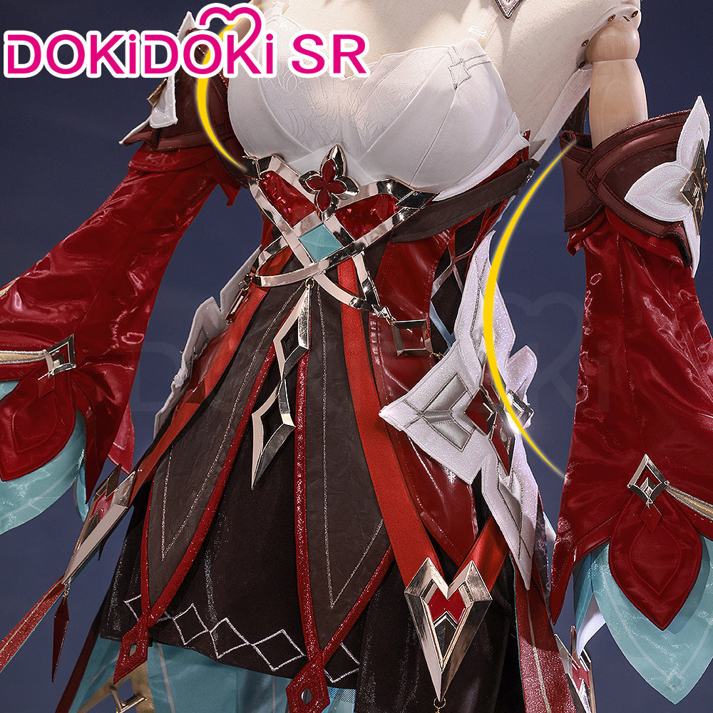 【Size S-3XL】DokiDoki-SR Game Genshin Impact Cosplay Alice Costume Song of the Welkin Moon “ A ” Nod Krai