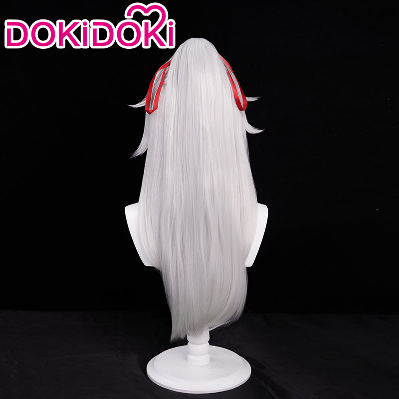 【Ready For Ship】DokiDoki Game Honkai: Star Rail Cosplay Jingyuan Cosplay Wig Jing Yuan Long Silver / Hairband
