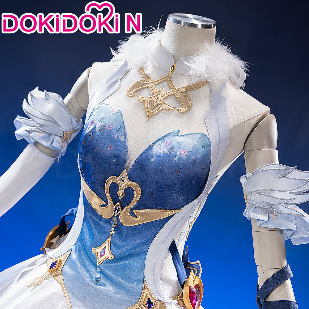 【Ready For Ship】【Size S-4XL】DokiDoki-N Game Genshin Impact Cosplay Odette Costume Snezhnaya