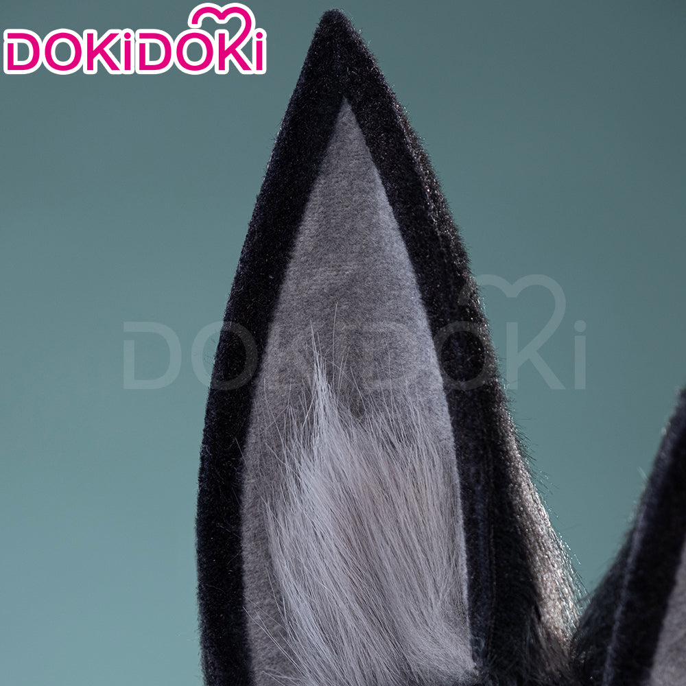 【Ready For Ship】DokiDoki Game Zenless Zone Zero Cosplay  Hoshimi Miyabi Cosplay Wig / Ears Long Straight Black