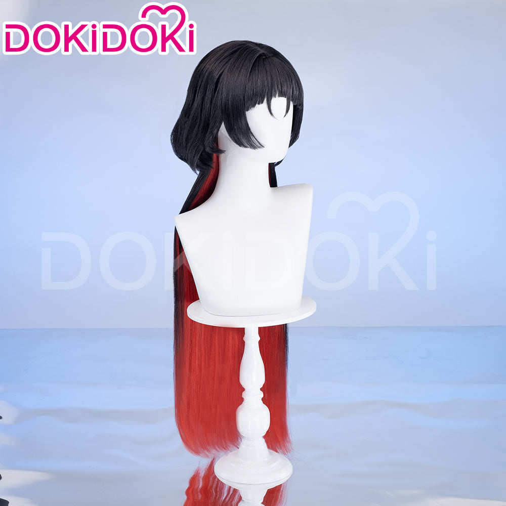 【US/EU LOCAL SHIPPING】DokiDoki Game Zenless Zone Zero Cosplay Jane Doe Wig Long Black Red Hair ZZZ