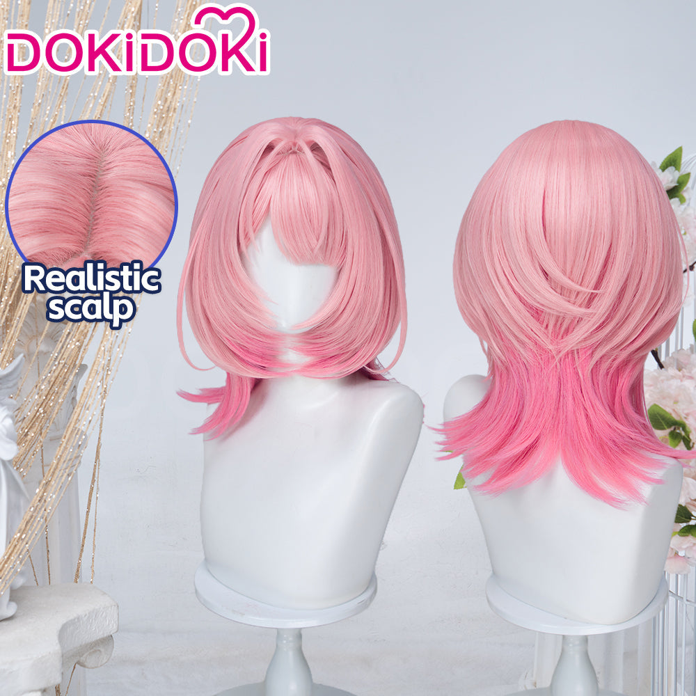 【Ready For Ship】DokiDoki Game Zenless Zone Zero Cosplay Ramiel Wig Long Pink Gradient Hair Remielle Dan ZZZ