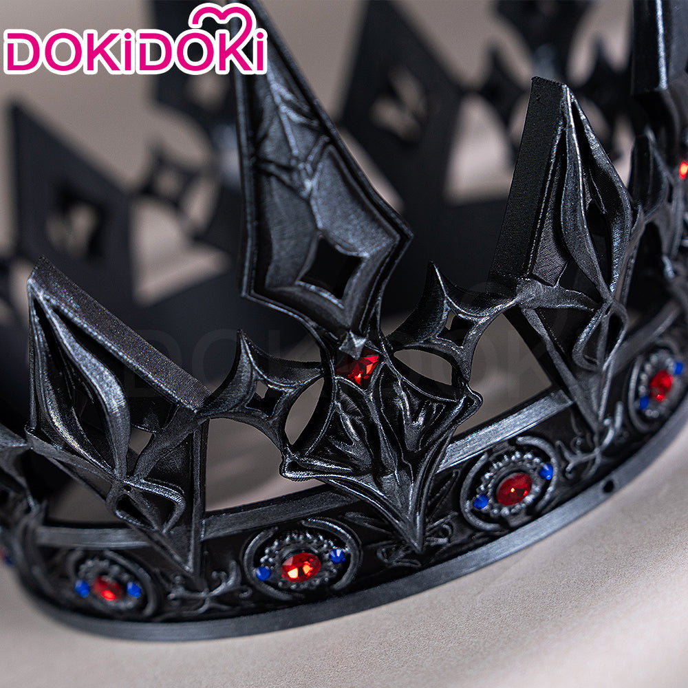 【Partially Ready For Ship】DokiDoki Game Love And Deepspace Cosplay Xavier Wig / Rabbit Ears/ Brooch Headband / Crown Short Straight Linen Hair Mullet Sleepless Night Fallen Crown Lustrefall King of Darknight Butler's Rules