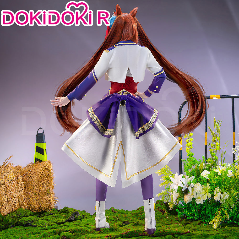 【Partially Ready For Ship】【Size XS-2XL】DokiDoki-R Anime Game Cosplay White Red Dress Costume Stage Suit