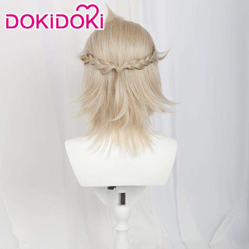 【Ready For Ship】【Front Lace】DokiDoki Game Genshin Impact Cosplay Albedo Wig