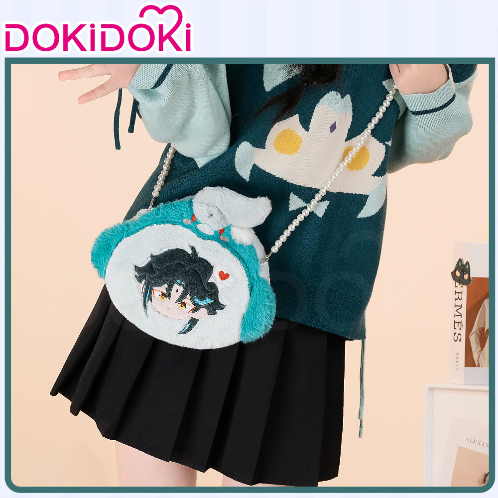 DokiDoki Game Genshin Impact Cosplay Xiao / Wanderer / Kazuha / Focalors / Furina / Venti Coin Bag Plush Cute Itabag