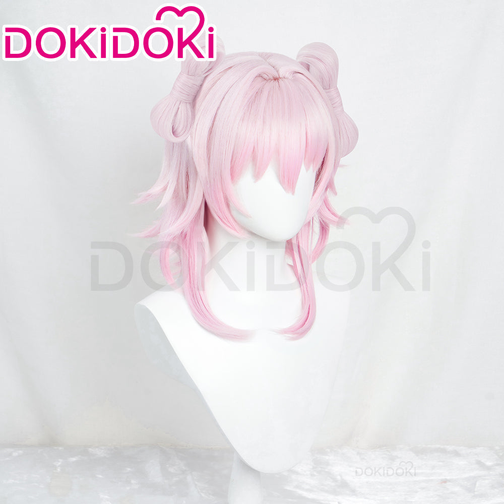 【Partially Ready For Ship】DokiDoki Game Honkai: Star Rail Cosplay March 7th  Wig / Earclip Short Pink Nascent Spring