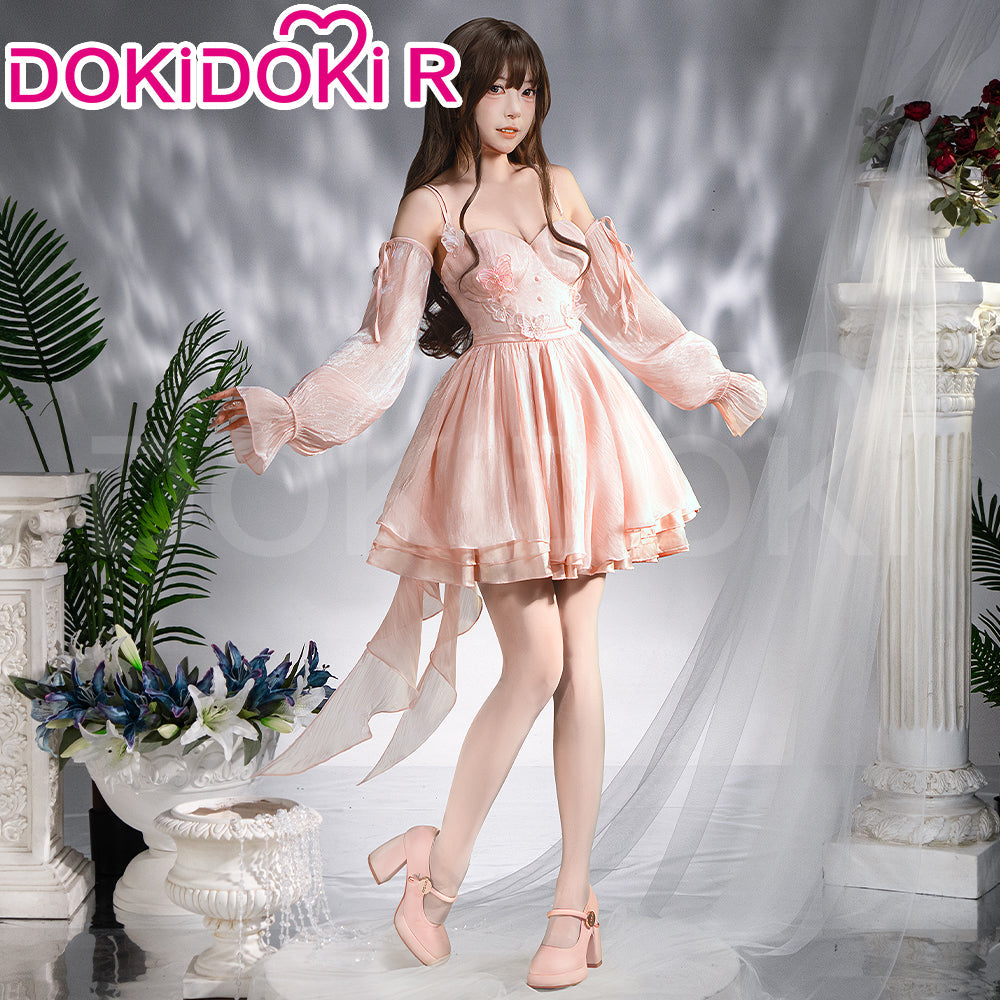 【 Ready For Ship】【Size S-3XL】DokiDoki-R Game Love and Deepspace Cosplay Protagonist MC Costume Dreamy Heart Pink Dress