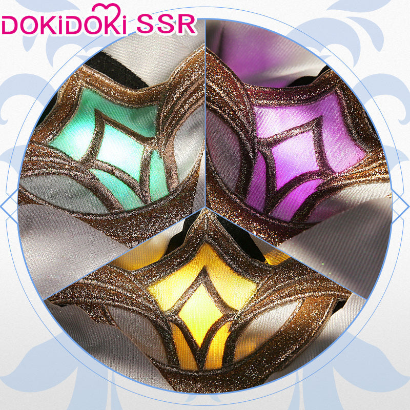 【US/EU LOCAL SHIPPING 】【3 Diffrent Lights】DokiDoki-SSR Game Genshin Impact Traveler Lumine Cosplay Costume / Wig Ying