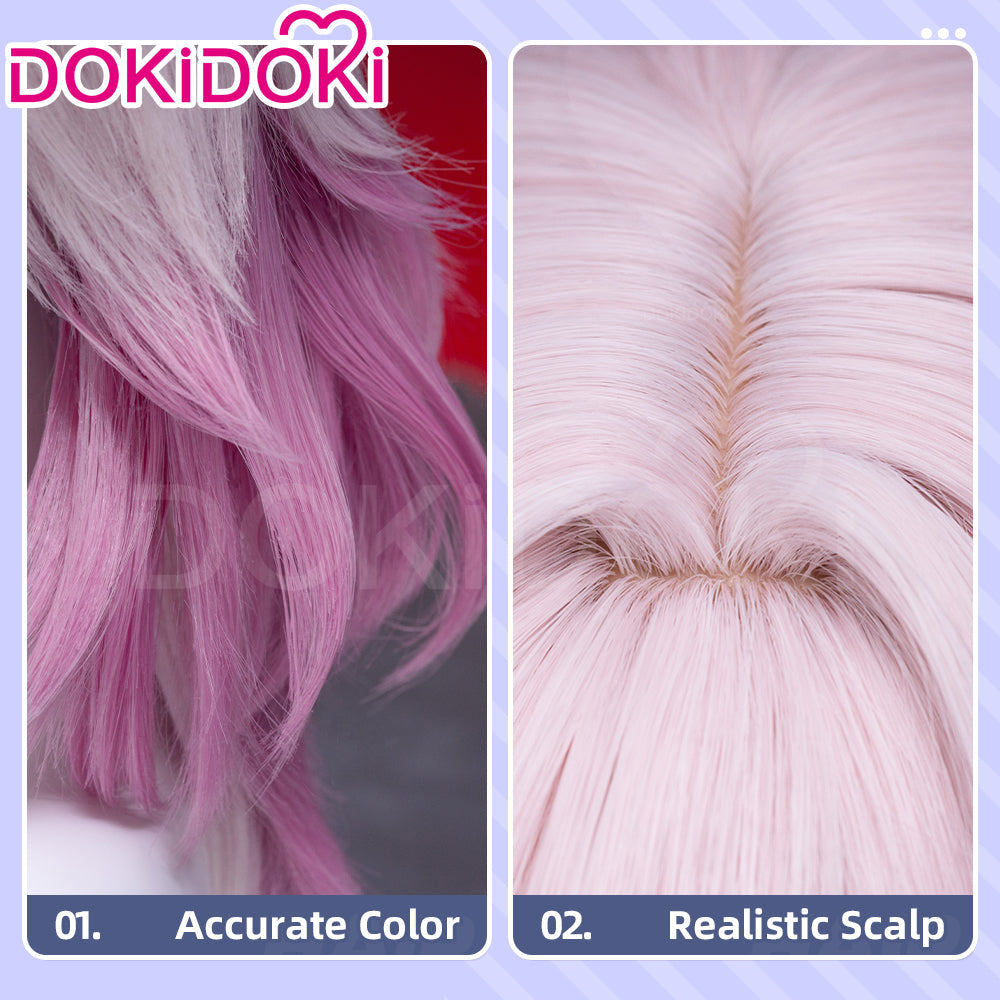 【US/EU Local Shipping】DokiDoki Game Honkai: Star Rail Cosplay Evernight Wig Long Pink March 7th SP