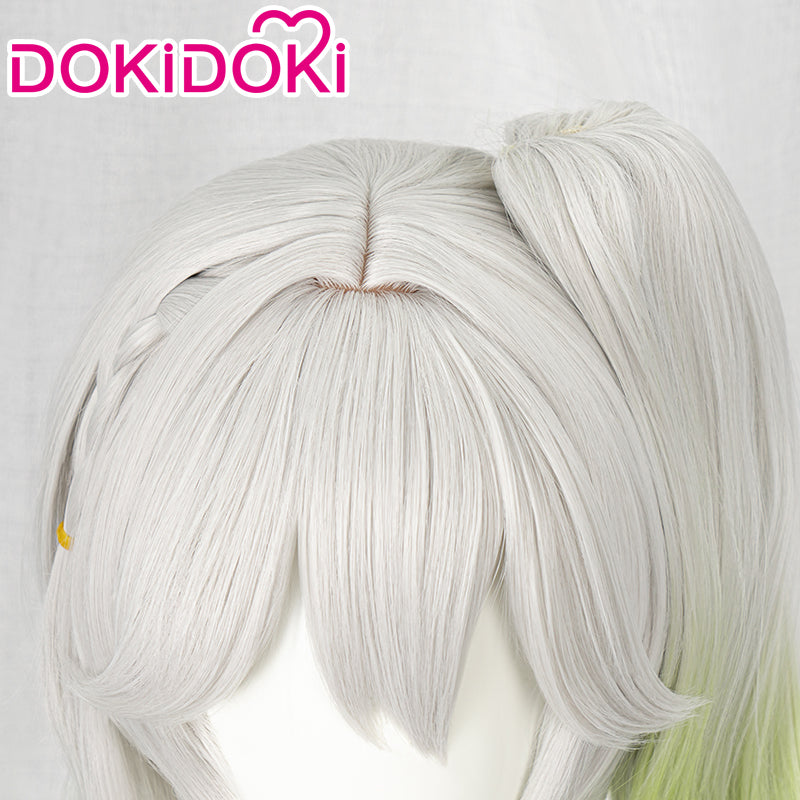 【Ready For Ship】DokiDoki Game Genshin Impact Sumeru Cosplay Kusanari Cosplay Wig Nahida Silver Green