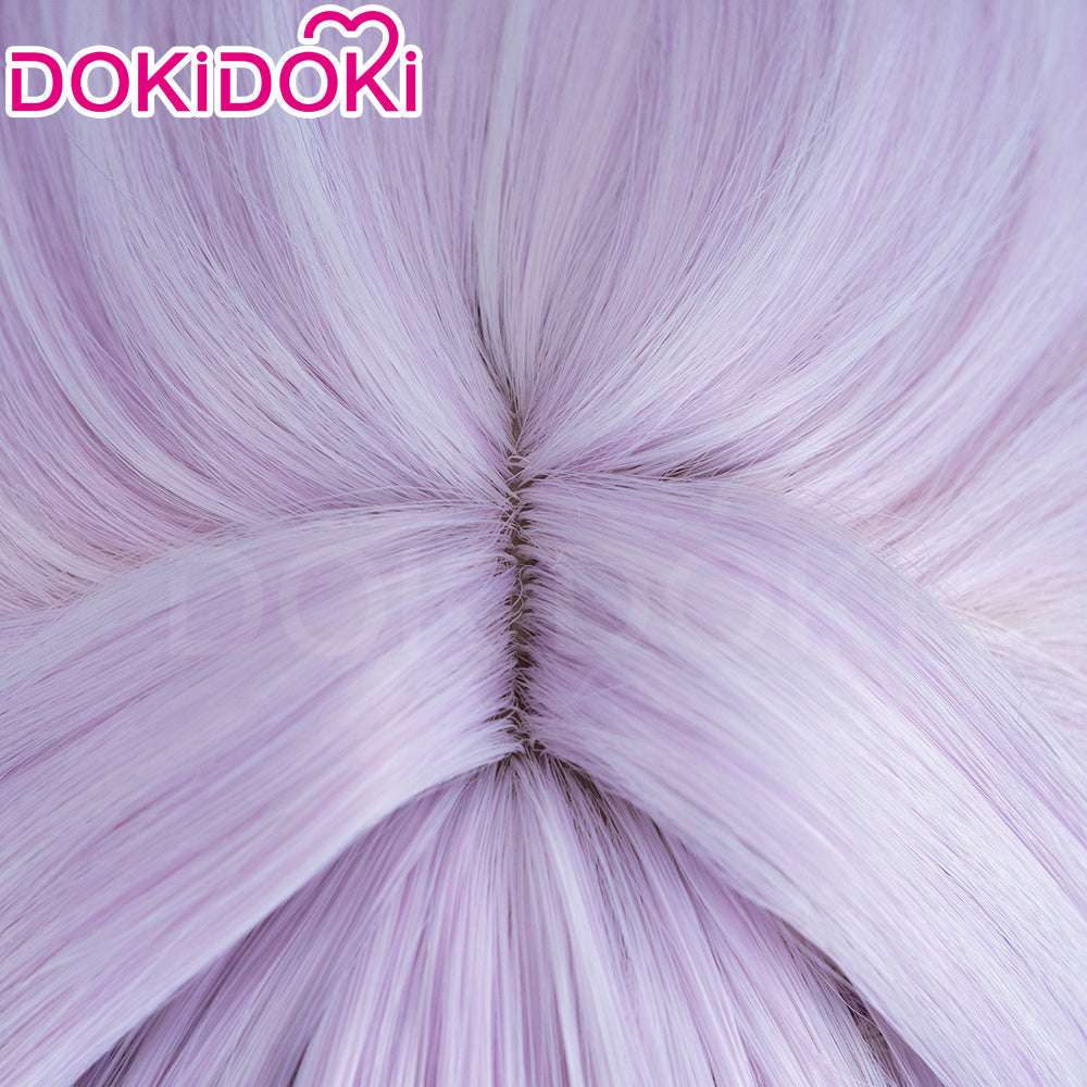 【Wig Ready For Ship】DokiDoki Game Honkai: Star Rail Cosplay Castorice Cosplay Wig / Headwear Ears / Earrings Ear Clips Ear Accessories  Long Straight Purple Hair Twin Ponytails