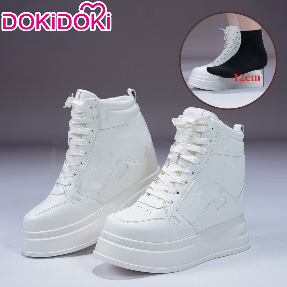 【12CM】DokiDoki Height Increasing Shoes / Elevator Shoes White Thick-Soled