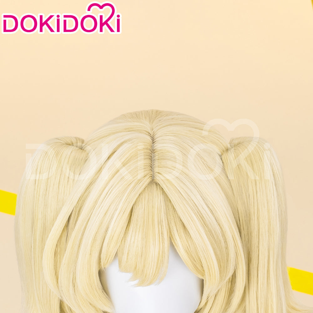 【Ready For Ship】DokiDoki Game Zenless Zone Zero Cosplay Burnice Whita Wig Short Straight Light Yellow Hair ZZZ