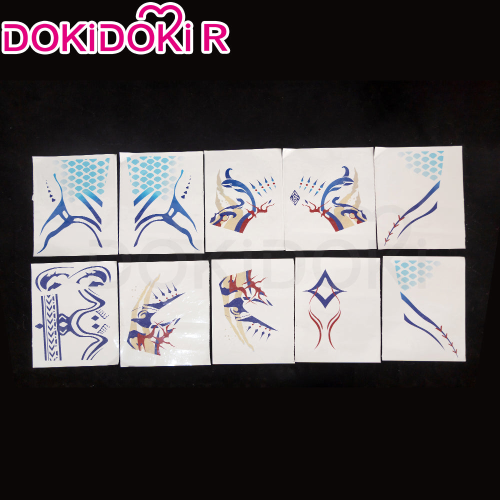 【Partially Ready For Ship】【Size S-2XL】DokiDoki-R Game Love and Deepspace Cosplay Forgotten Sea Rafayel Costume / Tattoo God of the Tides