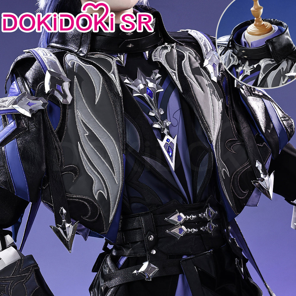 【Ready For Ship】【Size S-3XL】DokiDoki-SR Game Genshin Impact Cosplay Flins Costume / Light Prop Song of the Welkin Moon Kyryll Chudomirovich Flins Nod-Krai Halloween