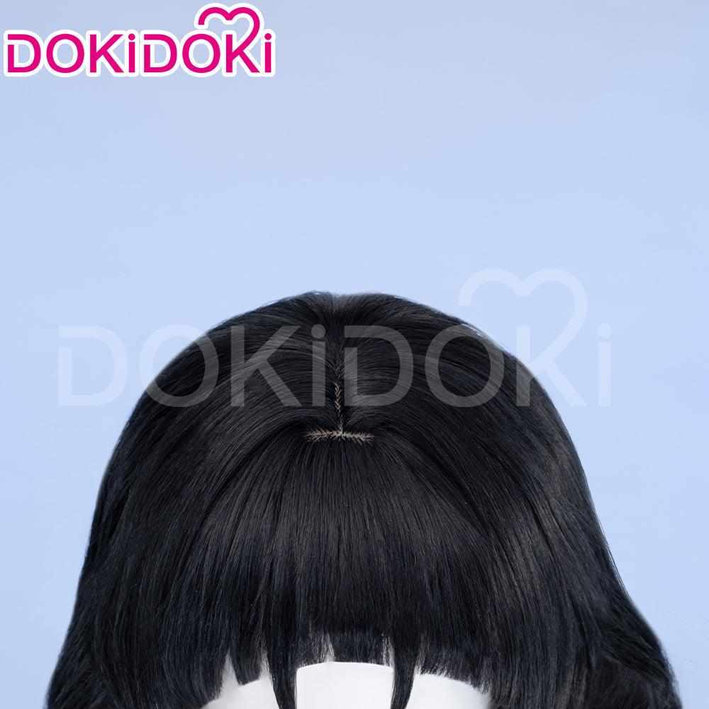 【Ready For Ship】DokiDoki Game Zenless Zone Zero Cosplay Jane Doe Wig / Nails /Weft Long Black Red Hair ZZZ