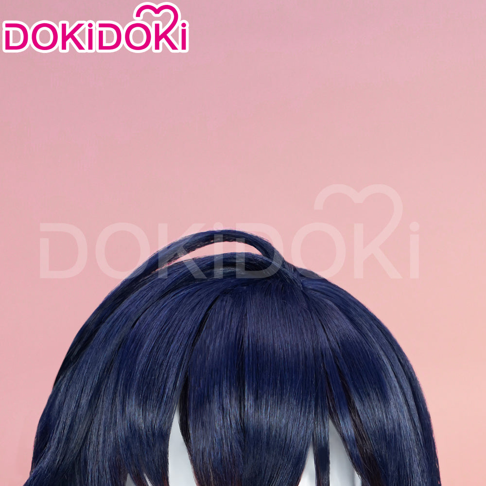 【Partially Ready For Ship】DokiDoki Game Zenless Zone Zero Cosplay Belle Cosplay Wig Short Purple / Hairpin Summer Skies ZZZ