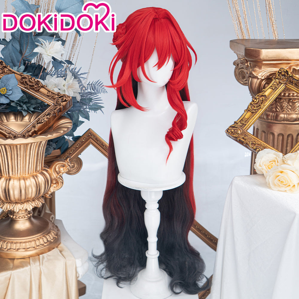 DokiDoki Game Honkai: Star Rail Cosplay Himeko · Nova Wig Long Curly Red Black Gradient Hair Young version Wig Short Curly Red Brown Gradient Hair Murata Himeko