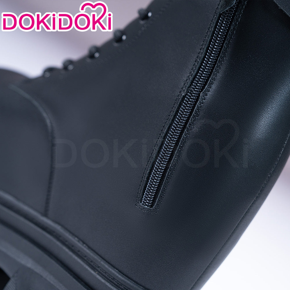 【20 CM】DokiDoki Height Increasing Shoes / Elevator Shoes Black Boots Invisible Thick-Soled Platform Shoes